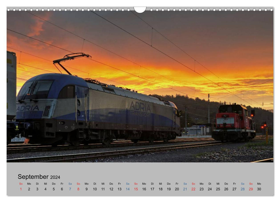 Atmospheric railway – railway impressions from Austria (CALVENDO wall calendar 2024) 