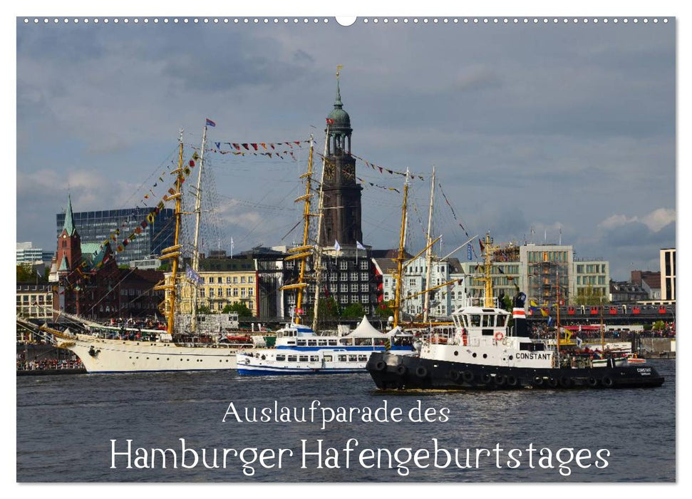 Auslaufparade des Hamburger Hafengeburtstages (CALVENDO Wandkalender 2024)