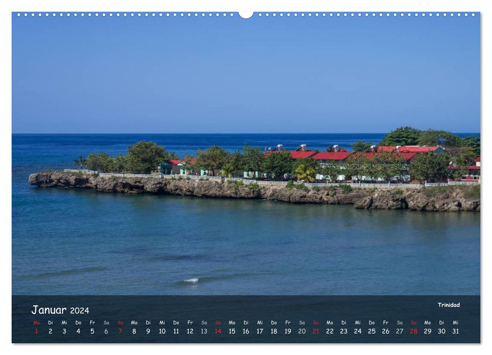 Kuba - Rundreise in Bildern (CALVENDO Premium Wandkalender 2024)