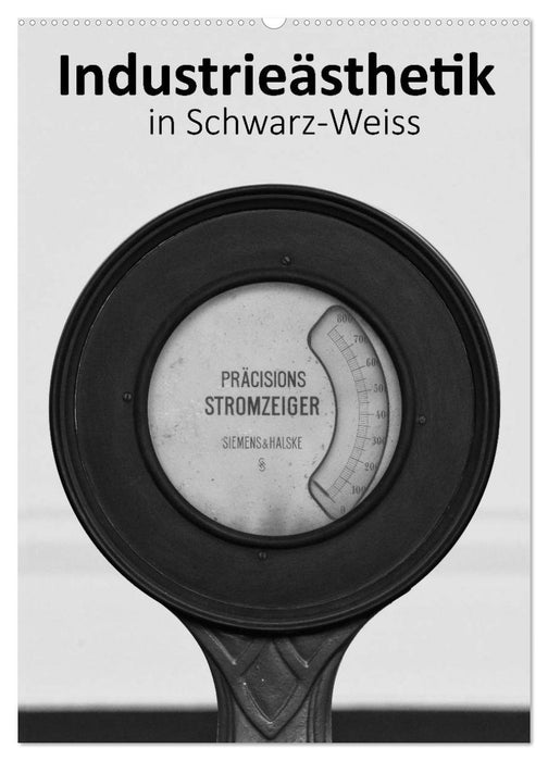 Industrieästhetik in Schwarz-Weiss (CALVENDO Wandkalender 2024)