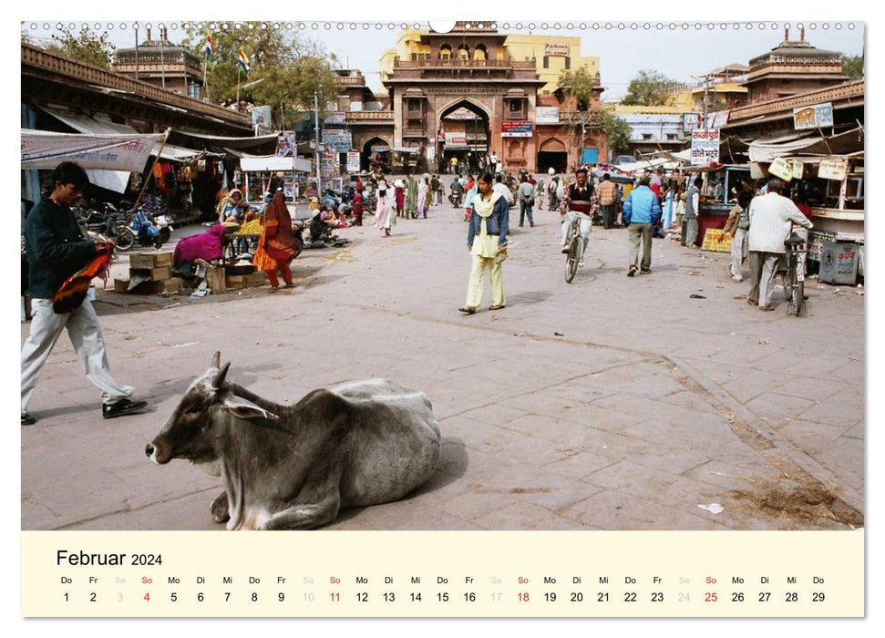 Alltagsleben in Indien (CALVENDO Premium Wandkalender 2024)