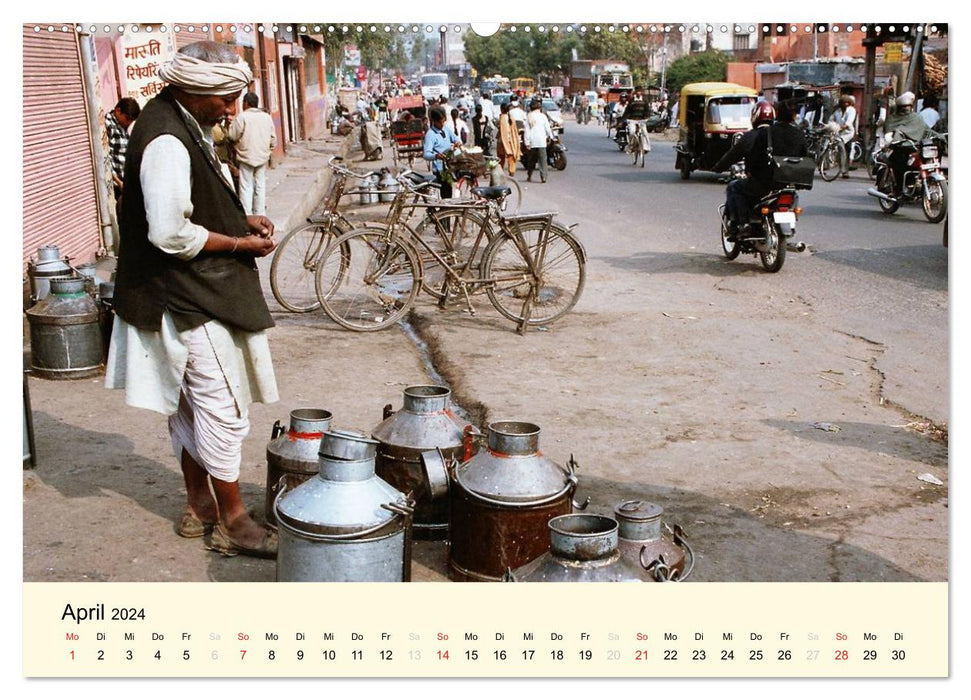 Alltagsleben in Indien (CALVENDO Premium Wandkalender 2024)