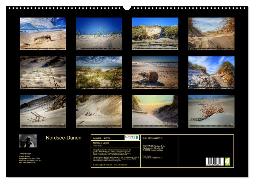Dunes de la mer du Nord (calendrier mural CALVENDO 2024) 