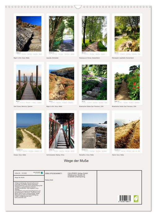 Paths of leisure (CALVENDO wall calendar 2024) 