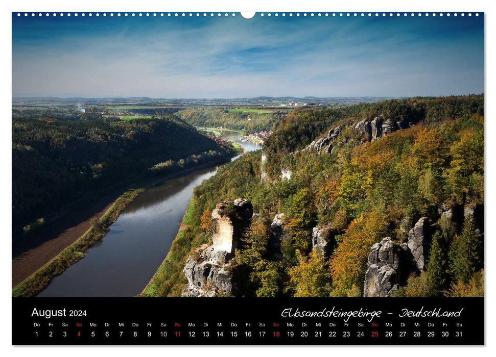 Unique nature - a journey through Europe's landscapes (CALVENDO Premium Wall Calendar 2024) 