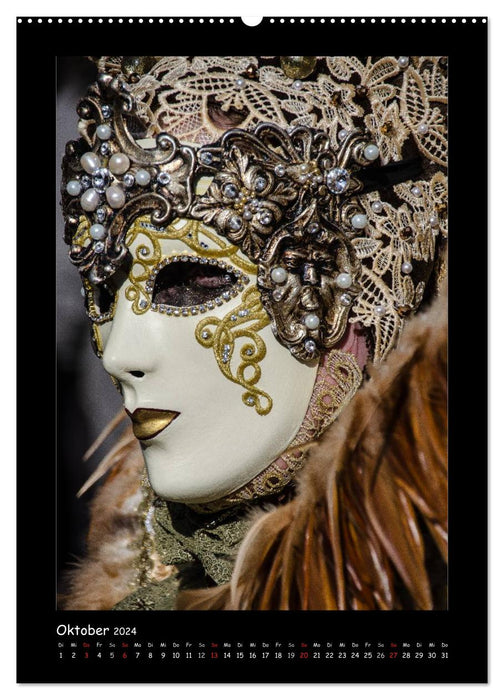 Venetian Masks HALLia VENEZia Schwäbisch Hall (CALVENDO Premium Wall Calendar 2024) 