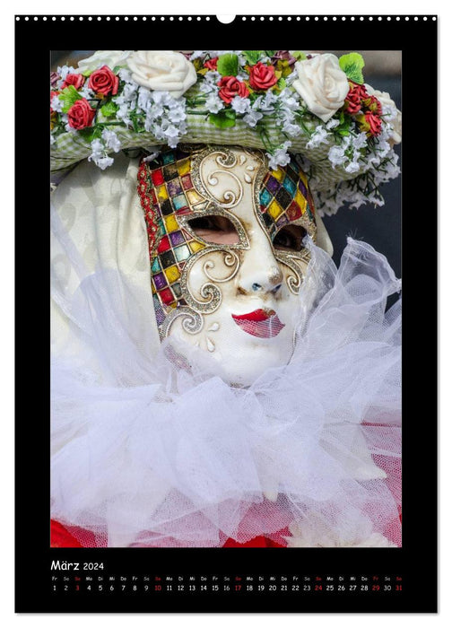 Venezianische Masken HALLia VENEZia Schwäbisch Hall (CALVENDO Premium Wandkalender 2024)