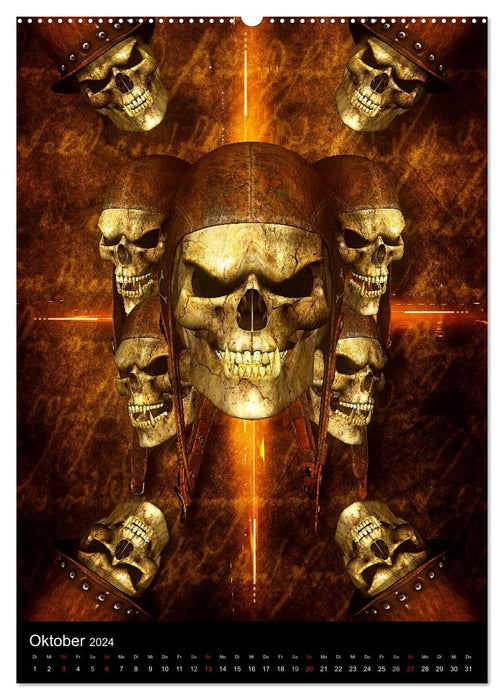 SOD - Skulls Of Death Vol. I - Skull Artworks (CALVENDO Premium Wall Calendar 2024) 