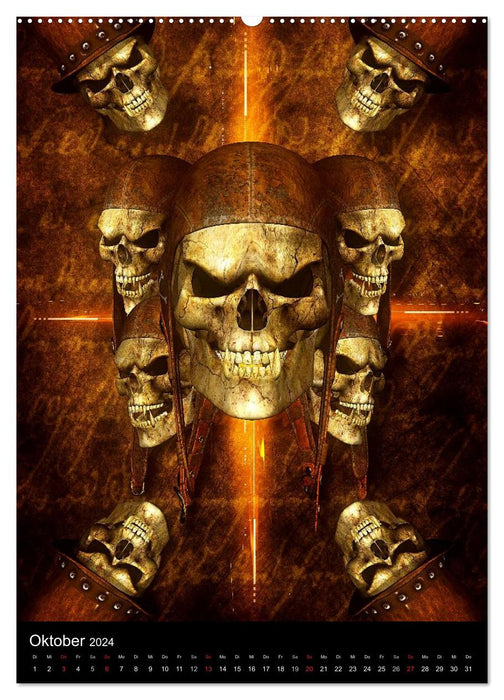 S.O.D. - Skulls Of Death Vol. I - Totenkopf Artworks (CALVENDO Premium Wandkalender 2024)