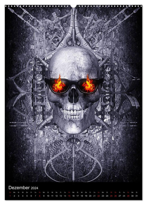 S.O.D. - Skulls Of Death Vol. I - Totenkopf Artworks (CALVENDO Premium Wandkalender 2024)