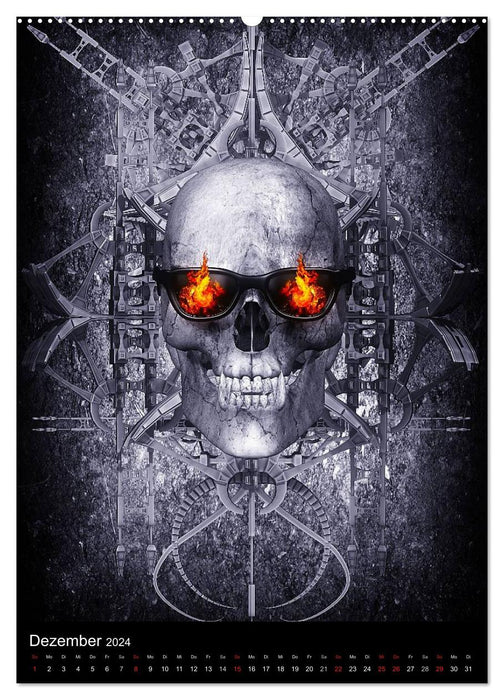 SOD - Skulls Of Death Vol. I - Skull Artworks (CALVENDO Premium Wall Calendar 2024) 