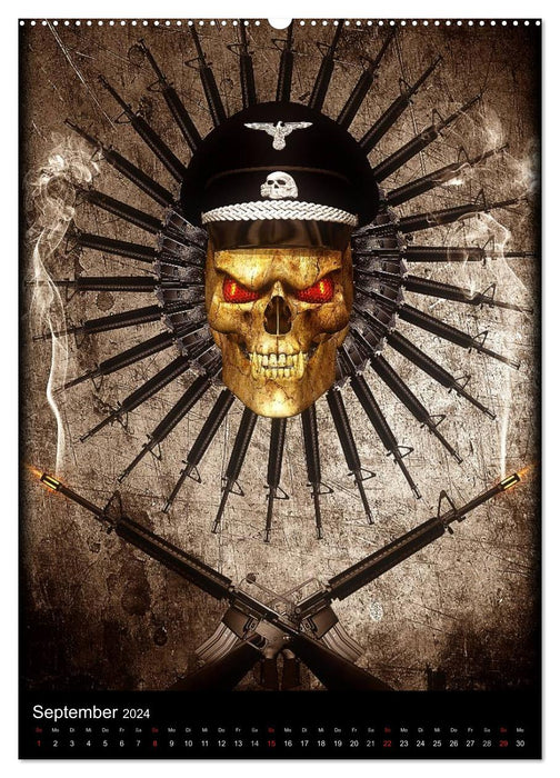 SOD - Skulls Of Death Vol. I - Skull Artworks (CALVENDO Premium Wall Calendar 2024) 