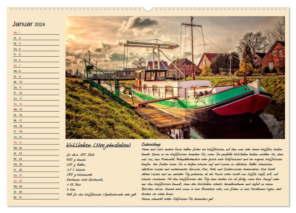 East Frisia - Appetite for more (CALVENDO Premium Wall Calendar 2024) 