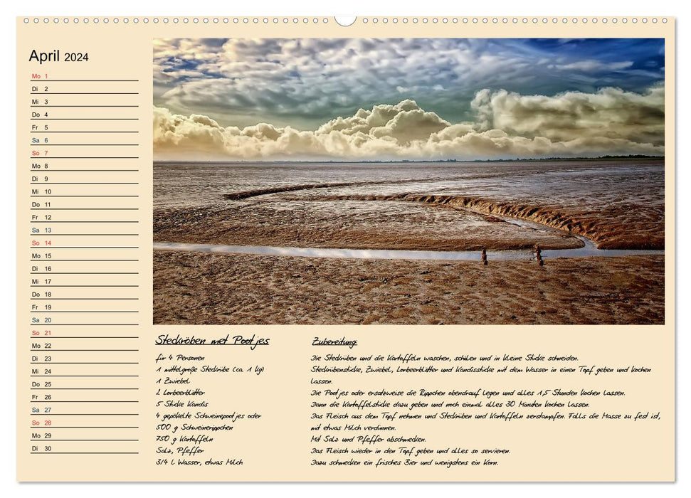 East Frisia - Appetite for more (CALVENDO Premium Wall Calendar 2024) 