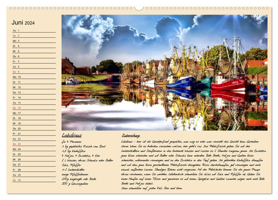 East Frisia - Appetite for more (CALVENDO Premium Wall Calendar 2024) 