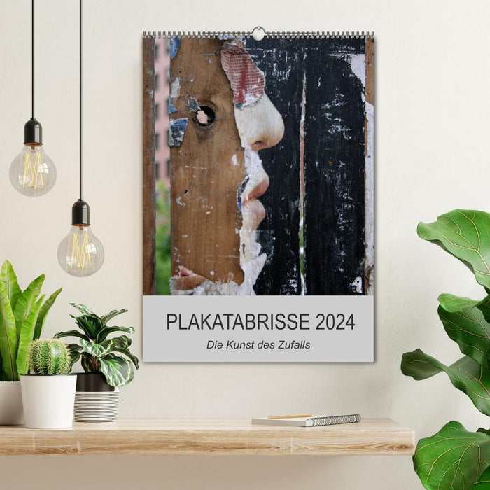 Plakatabrisse 2024 - Die Kunst des Zufalls / Planer (CALVENDO Wandkalender 2024)