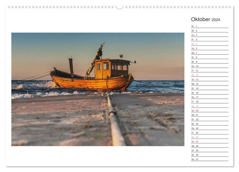 Zeit für Erholung - Insel Usedom / Geburtstagskalender (CALVENDO Premium Wandkalender 2024)
