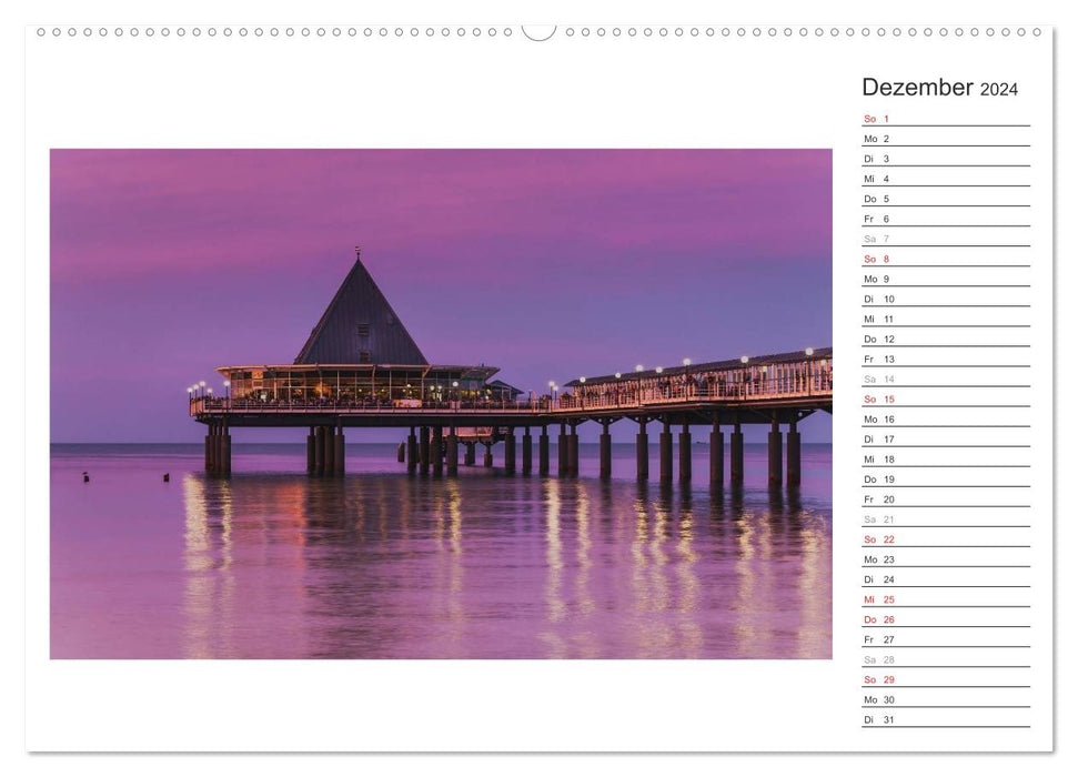 Time for relaxation - Usedom Island / Birthday Calendar (CALVENDO Premium Wall Calendar 2024) 