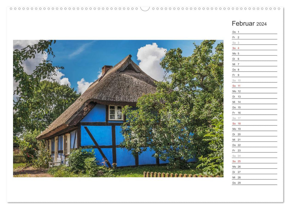 Temps de détente - Usedom Island / Calendrier des anniversaires (CALVENDO Premium Wall Calendar 2024) 