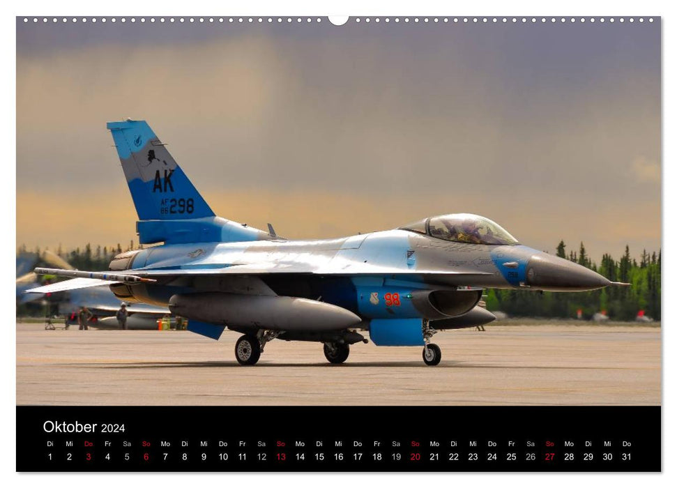 F-16 Fliegende Legende (CALVENDO Premium Wandkalender 2024)