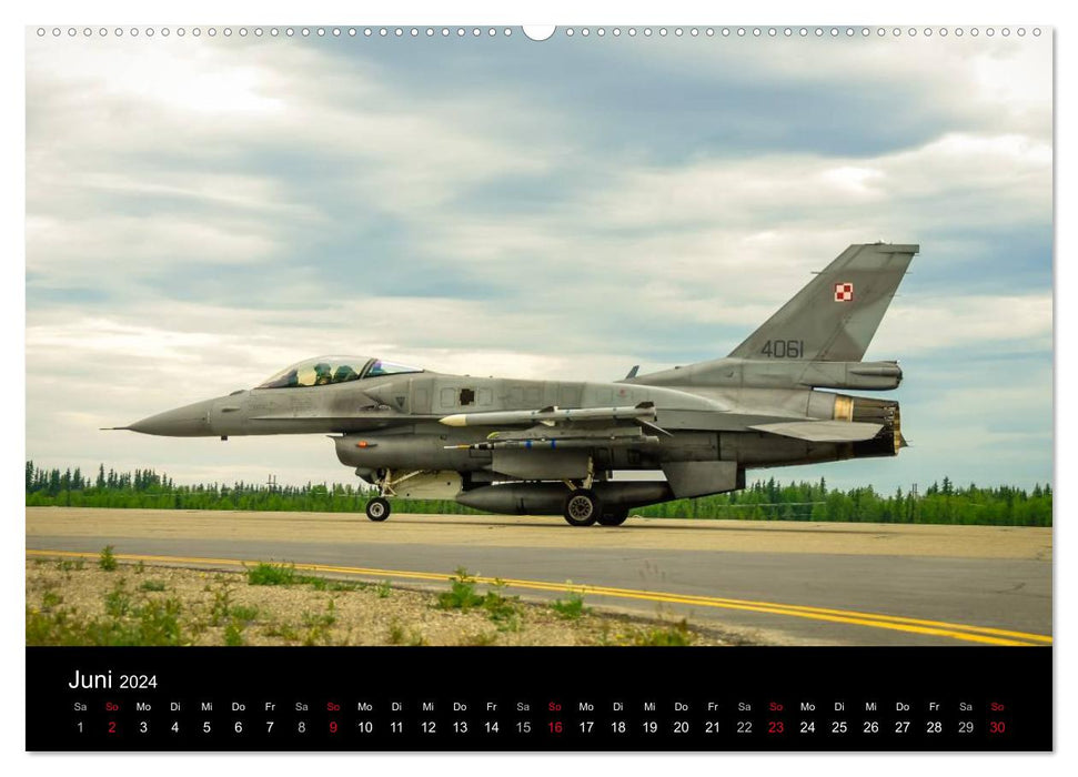 F-16 Flying Legend (Calvendo Premium Calendrier mural 2024) 