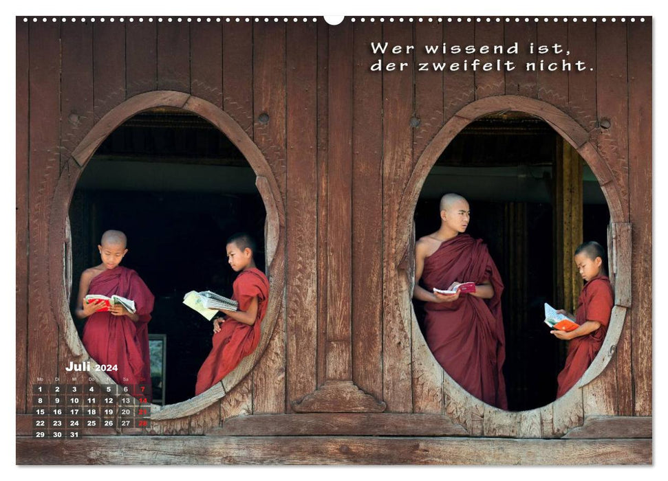 BUDDHA'S WISDOM - Balm for the soul (CALVENDO wall calendar 2024) 