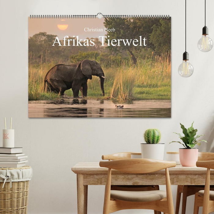 Afrikas Tierwelt Christian Heeb (CALVENDO Wandkalender 2024)