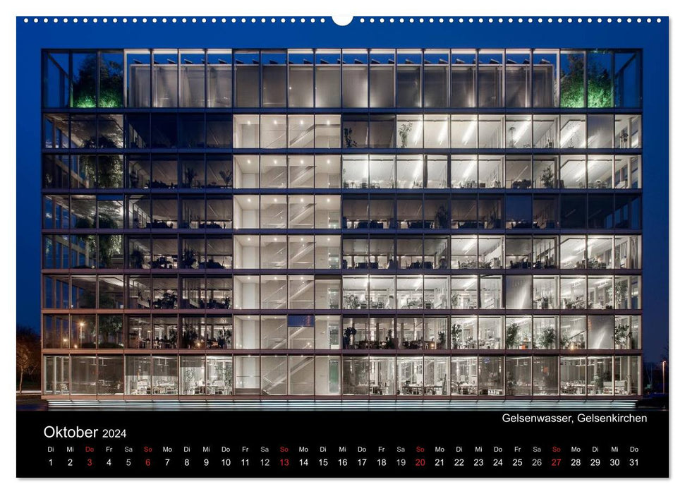 Ruhrlights II - Night lights of the Ruhr area (CALVENDO wall calendar 2024) 