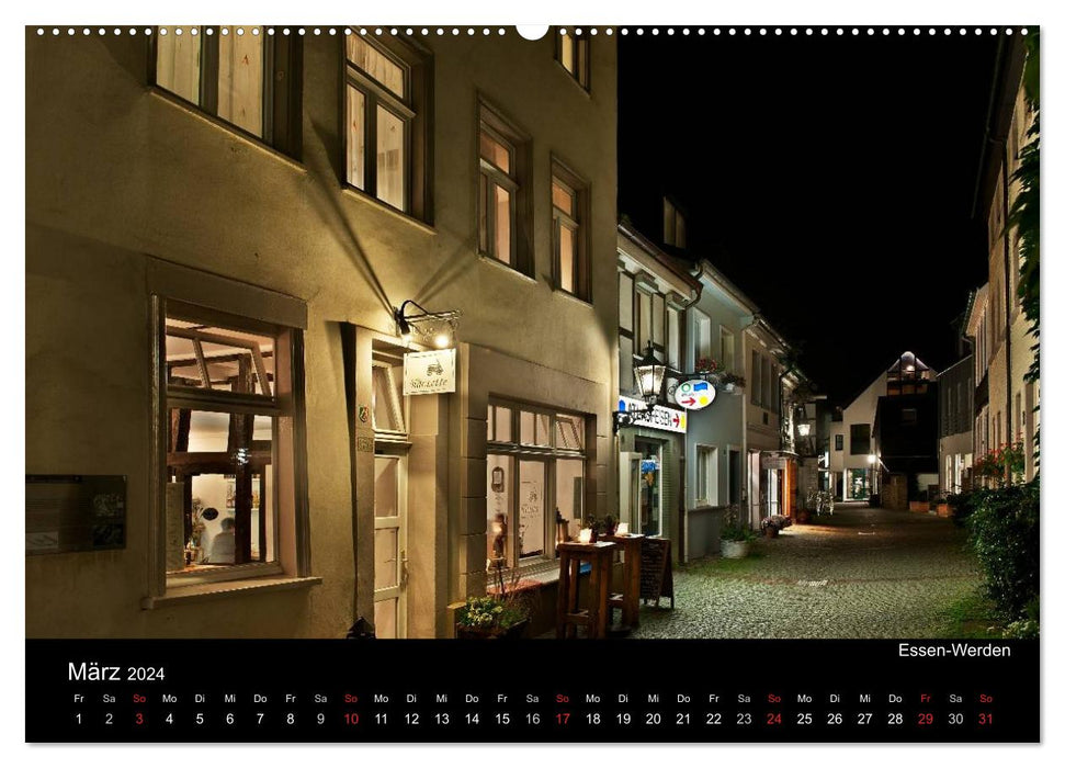 Ruhrlights II - Night lights of the Ruhr area (CALVENDO wall calendar 2024) 