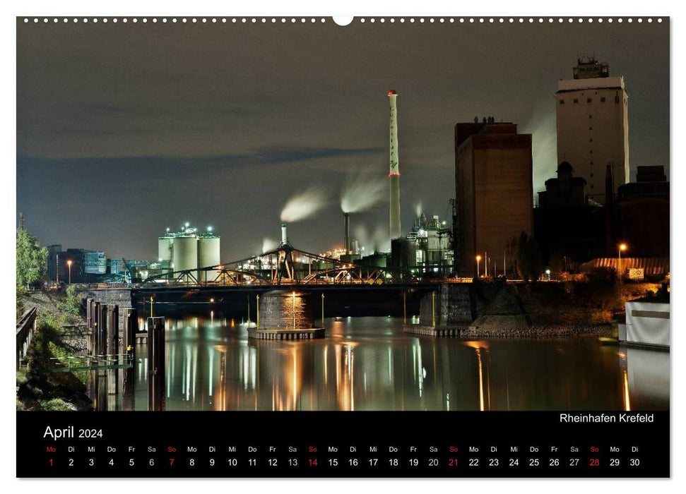 Ruhrlights II - Nachtlichter des Ruhrgebietes (CALVENDO Wandkalender 2024)