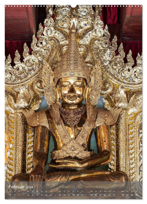 Buddha - Harmonie und Gelassenheit (CALVENDO Wandkalender 2024)