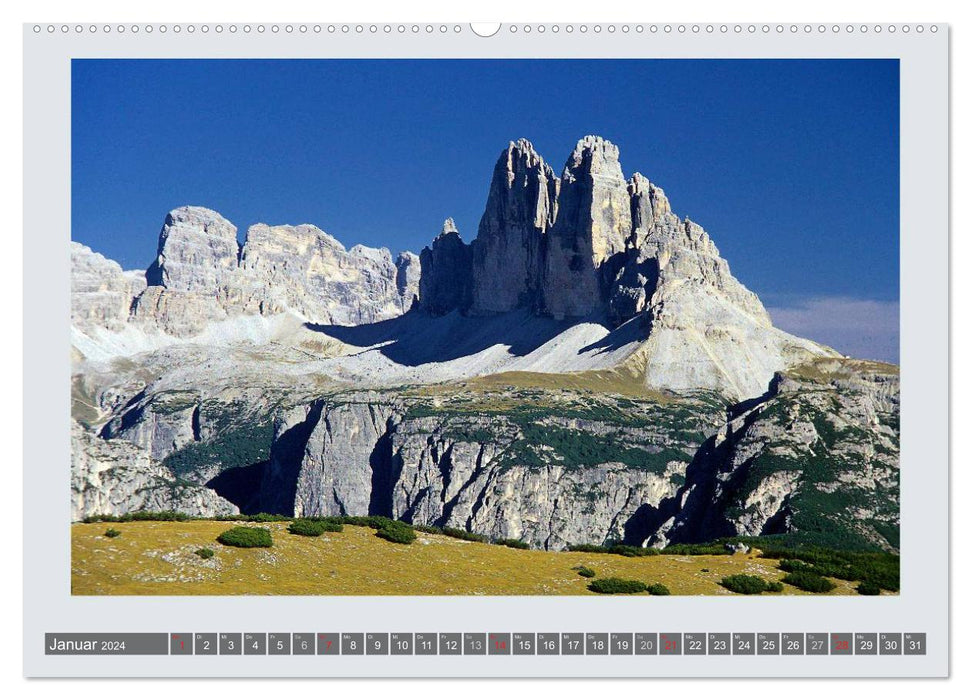 Wunder aus Fels Die Dolomiten (CALVENDO Wandkalender 2024)