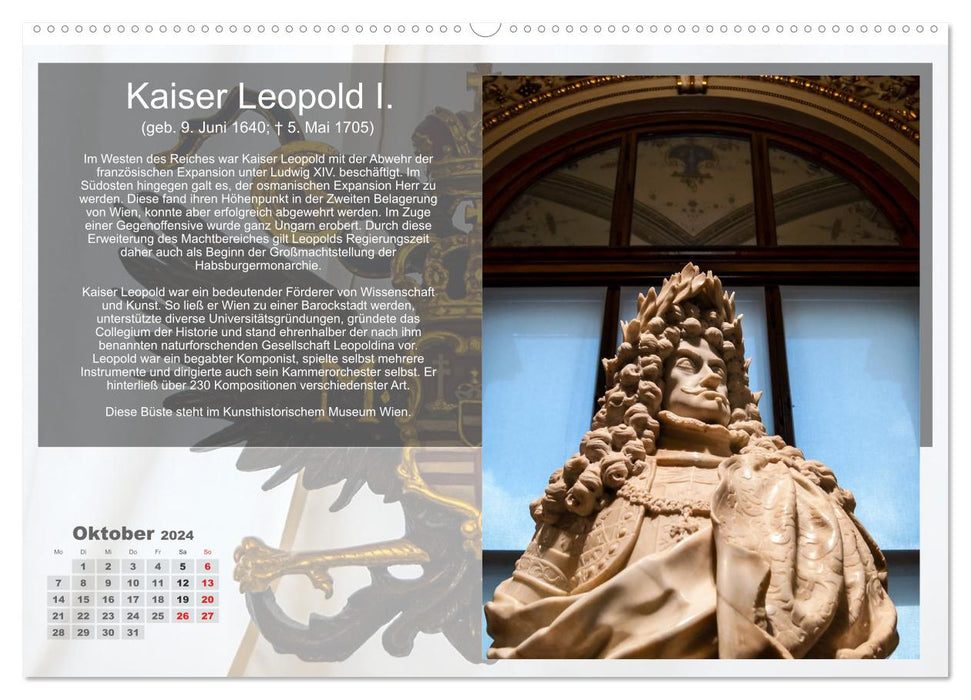 On the trail of the Habsburgs (CALVENDO wall calendar 2024) 