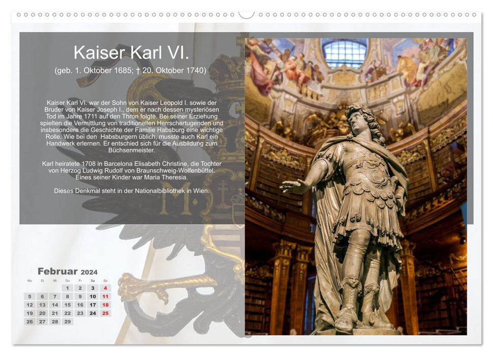 On the trail of the Habsburgs (CALVENDO wall calendar 2024) 