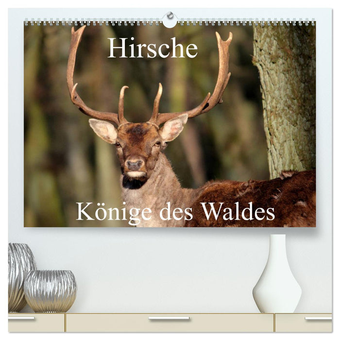 Hirsche - Könige des Waldes/Geburtstagskalender (CALVENDO Premium Wandkalender 2024)