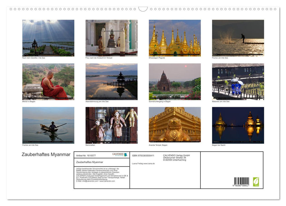 Magical Myanmar (CALVENDO wall calendar 2024) 