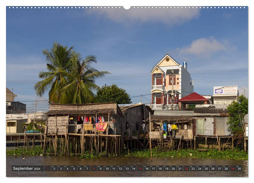 Vietnam - Entre Mékong et Baie d'Halong (Calvendo Premium Wall Calendar 2024) 