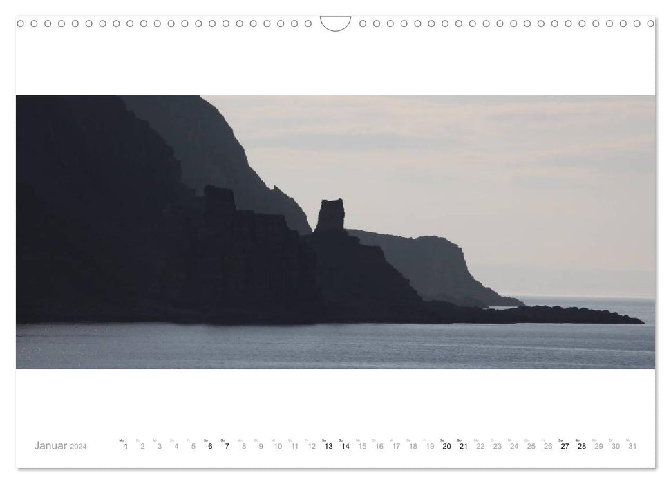 Panoramas de la côte norvégienne (calendrier mural CALVENDO 2024) 