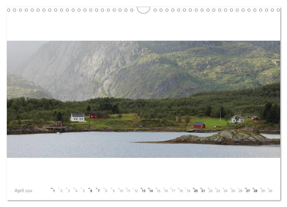 Panoramas of the Norwegian coast (CALVENDO wall calendar 2024) 