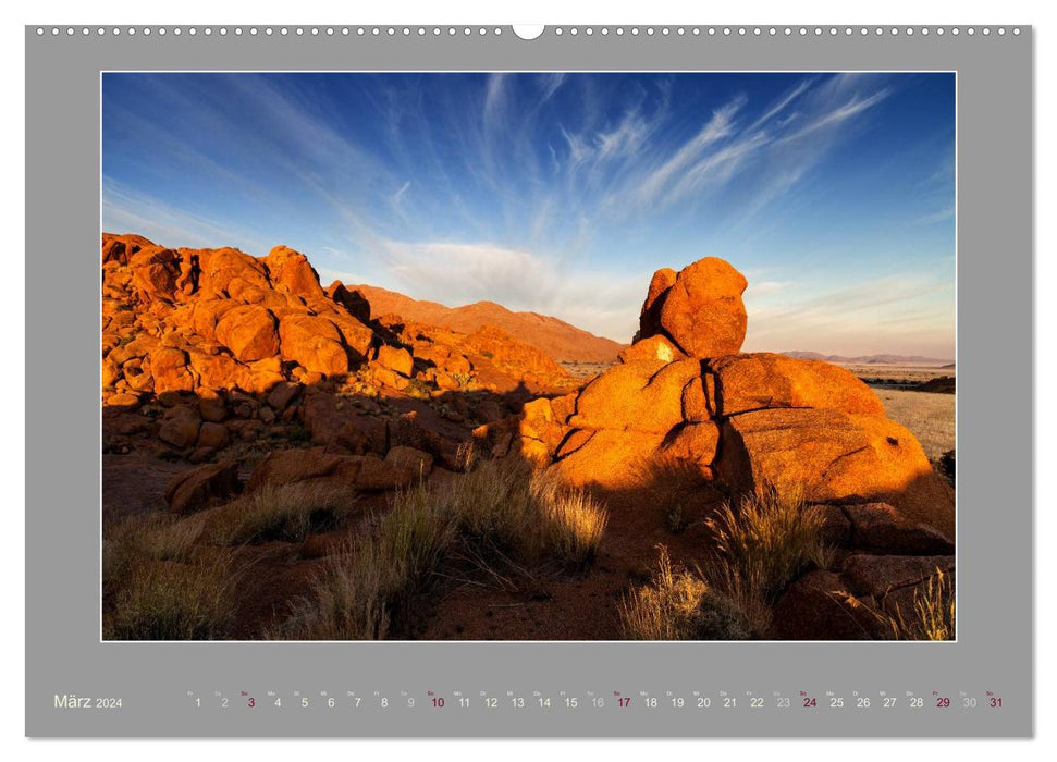 Namibie - Les couleurs du Namib (Calendrier mural CALVENDO Premium 2024) 