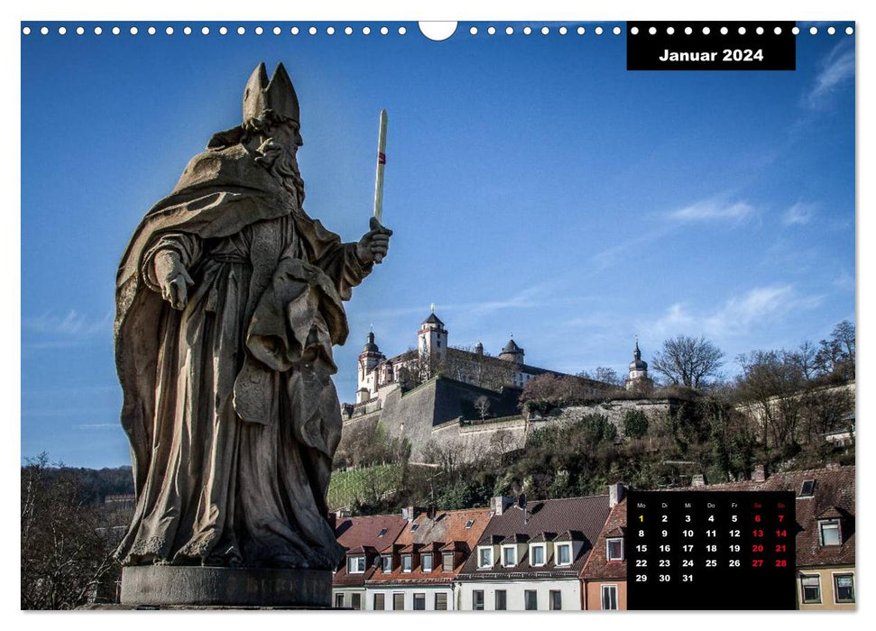 Würzburg - The Pearl of Lower Franconia (CALVENDO wall calendar 2024) 