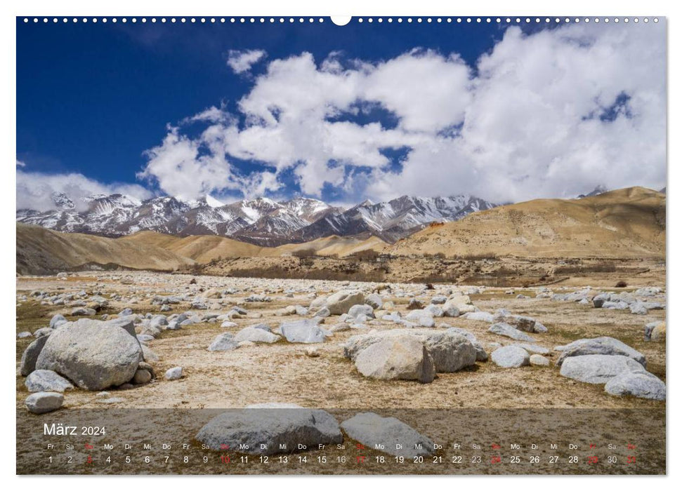 Fascinating landscapes of the world: Kingdom of Mustang (CALVENDO wall calendar 2024) 