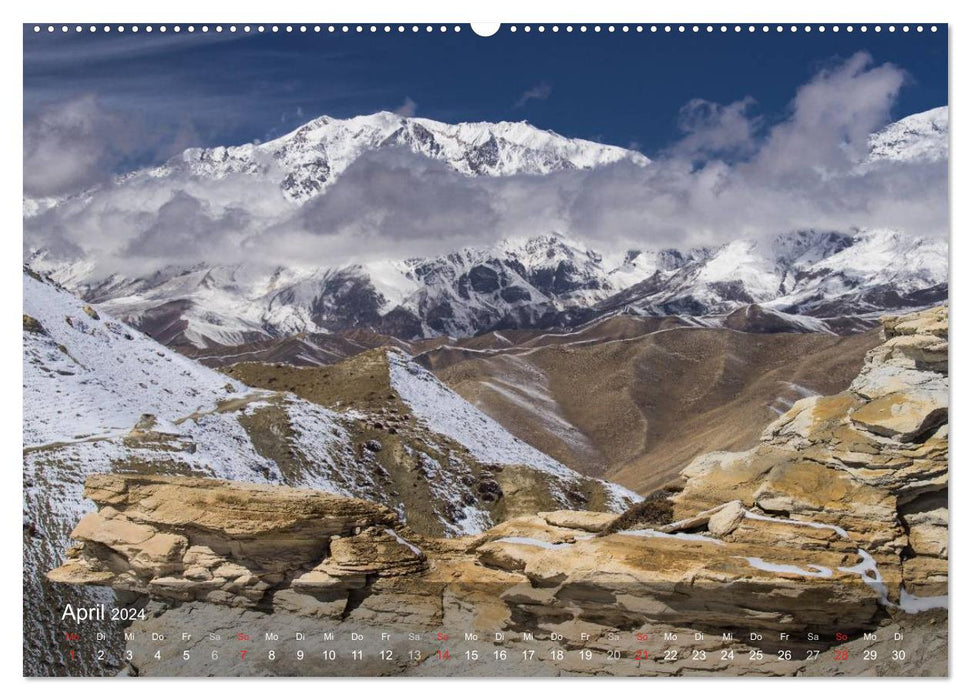 Fascinating landscapes of the world: Kingdom of Mustang (CALVENDO wall calendar 2024) 