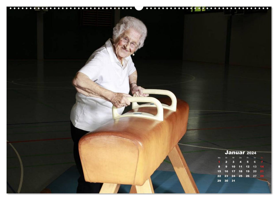 "Beauty in old age" - fit and active (CALVENDO wall calendar 2024) 