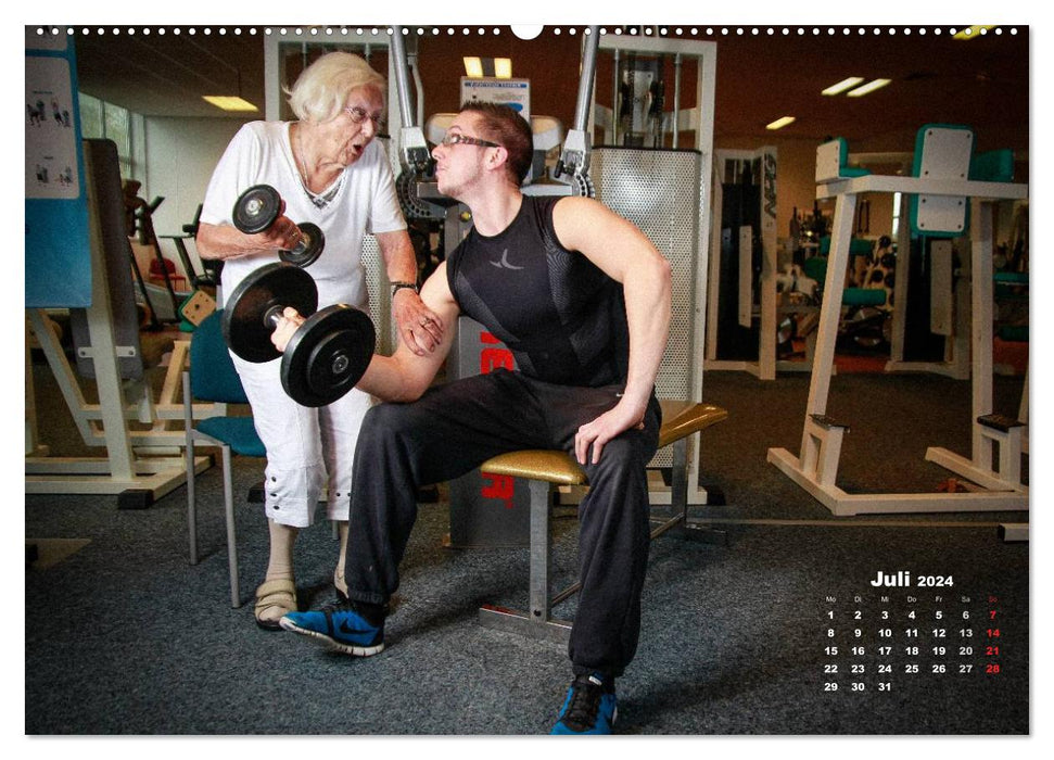 "Beauty in old age" - fit and active (CALVENDO wall calendar 2024) 