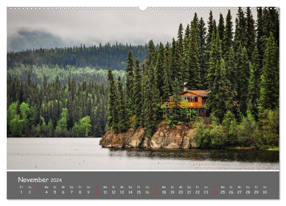 On the road in Alaska (CALVENDO wall calendar 2024) 