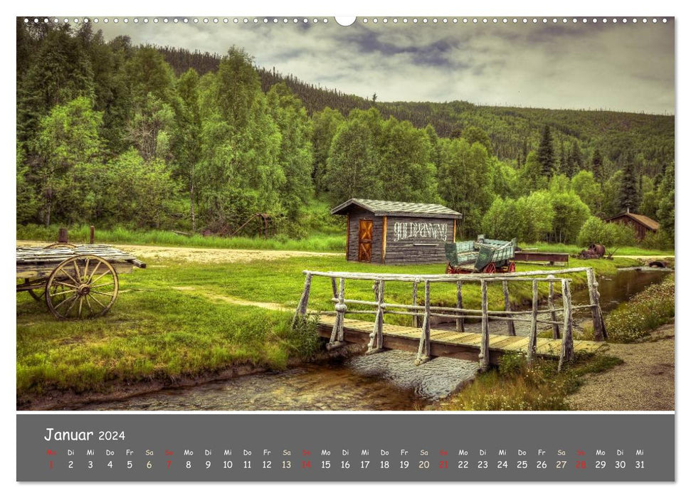 On the road in Alaska (CALVENDO wall calendar 2024) 