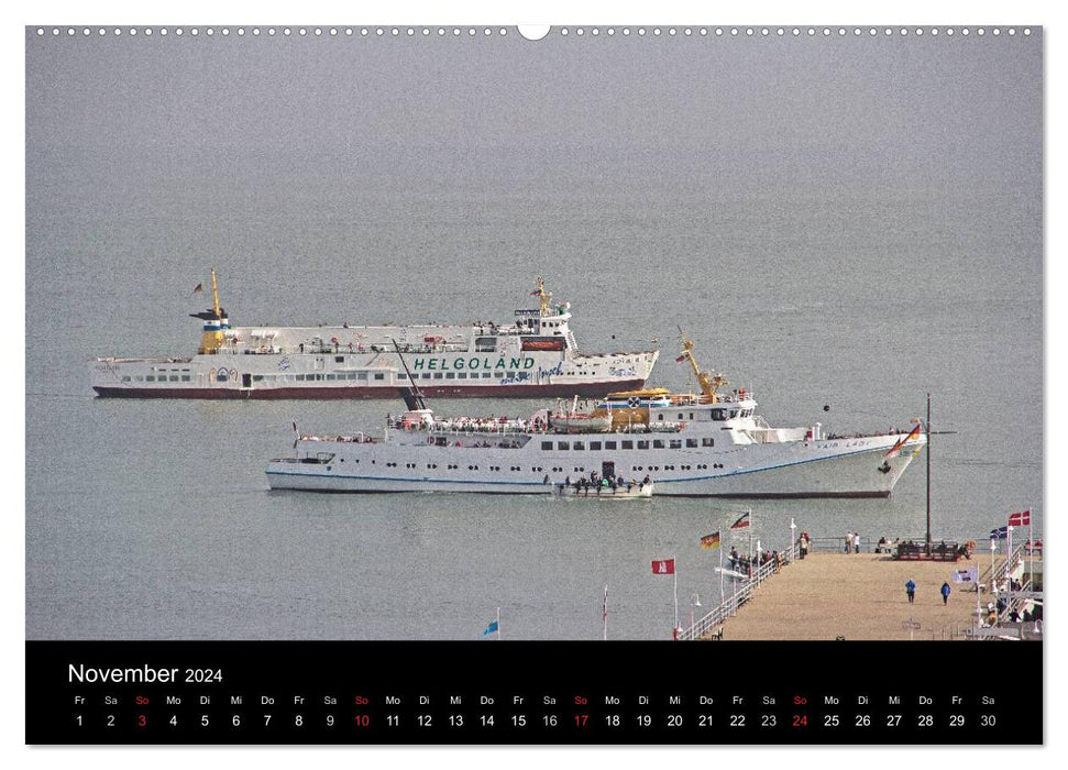Helgoland - idyllische Nordseeinsel (CALVENDO Premium Wandkalender 2024)