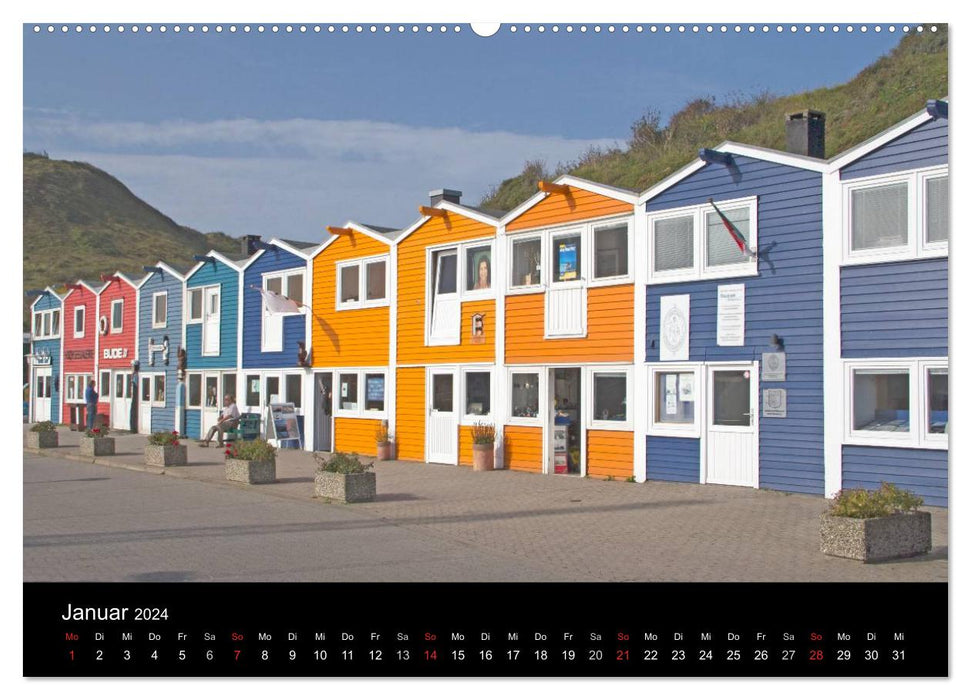 Heligoland - idyllic North Sea island (CALVENDO Premium Wall Calendar 2024) 