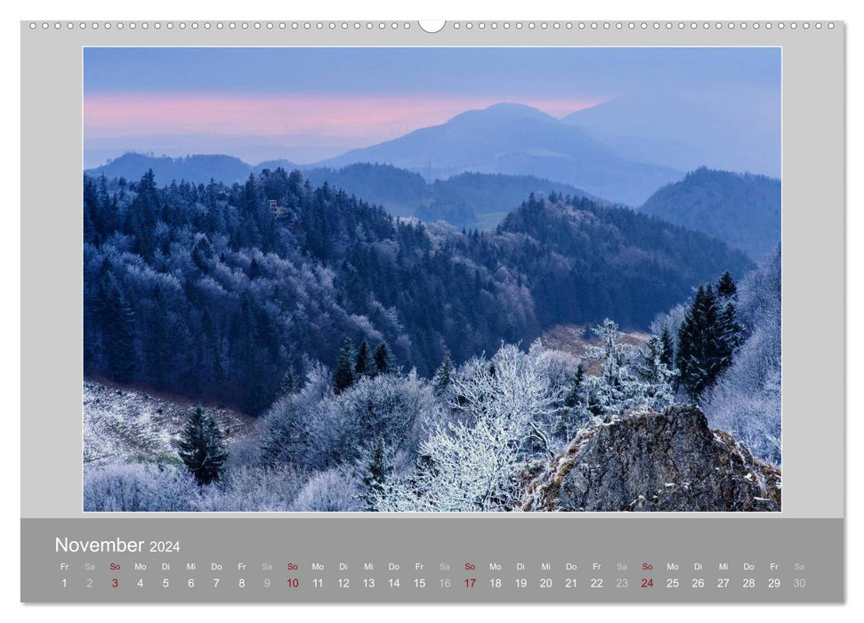 Schweiz - Impressionen der idyllischen Bergwelt im Laufe der Jahreszeiten (CALVENDO Premium Wandkalender 2024)